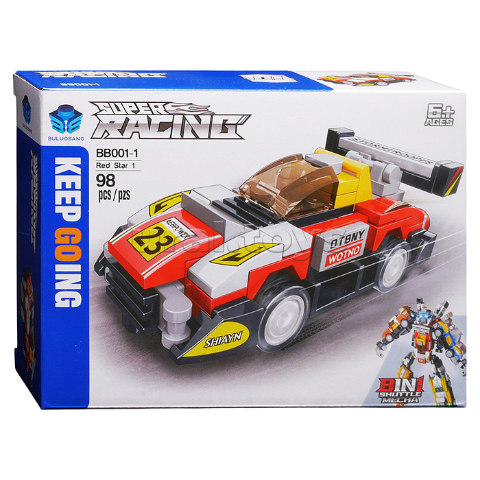 Конструктор "Суперкар" 8 в 1 (786 дет.) в коробке