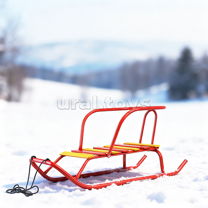 Игрушка. Санки детские "Ветерок 1+" (алый)