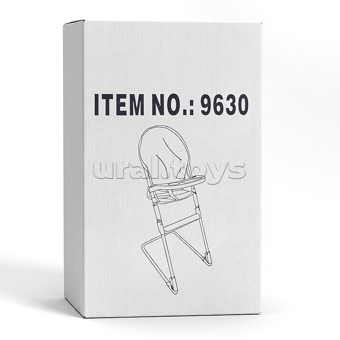 Стульчик для кормления кукольный металлический, принт сладости