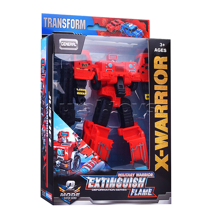 Робот трансформирующийся в автомобиль, в коробке