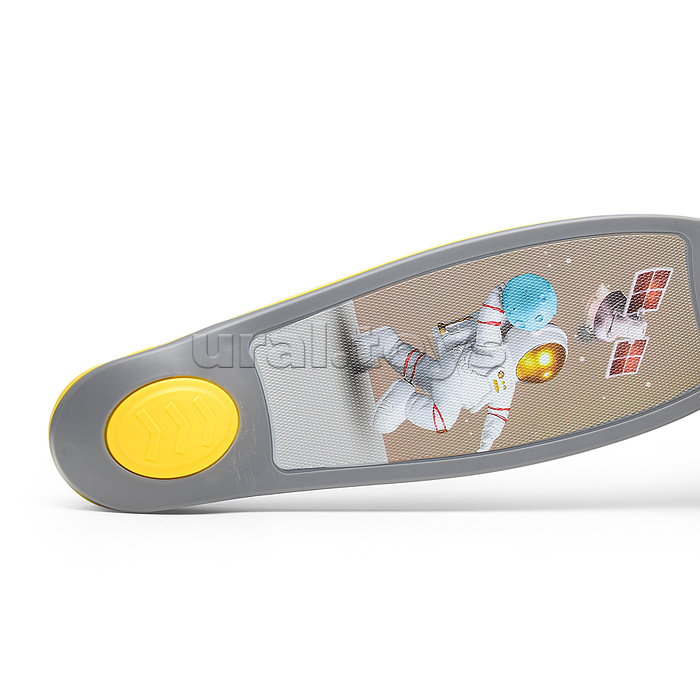 Самокат 3-х кол., желтый, PU, в коробке