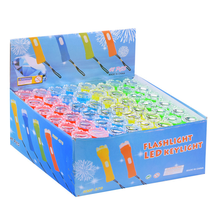 Фонарик игрушечный "Цветной" в коробке