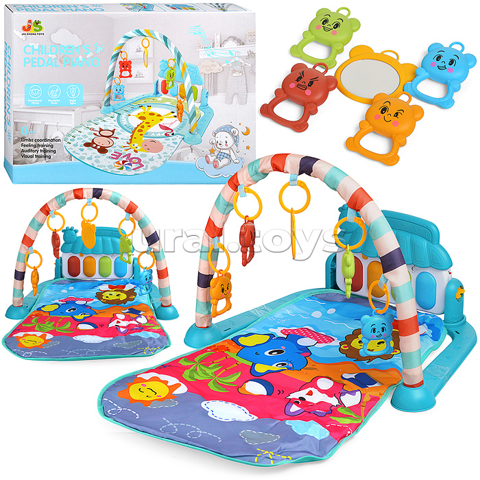 Коврик развивающий "Весёлые зверята" в коробке