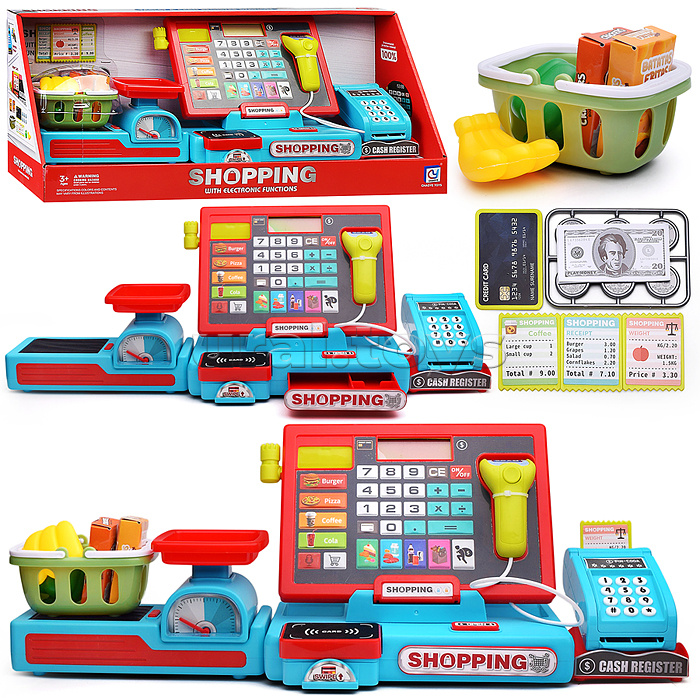 Игровой набор "Касса. Мой магазин" с аксессуарами, в коробке