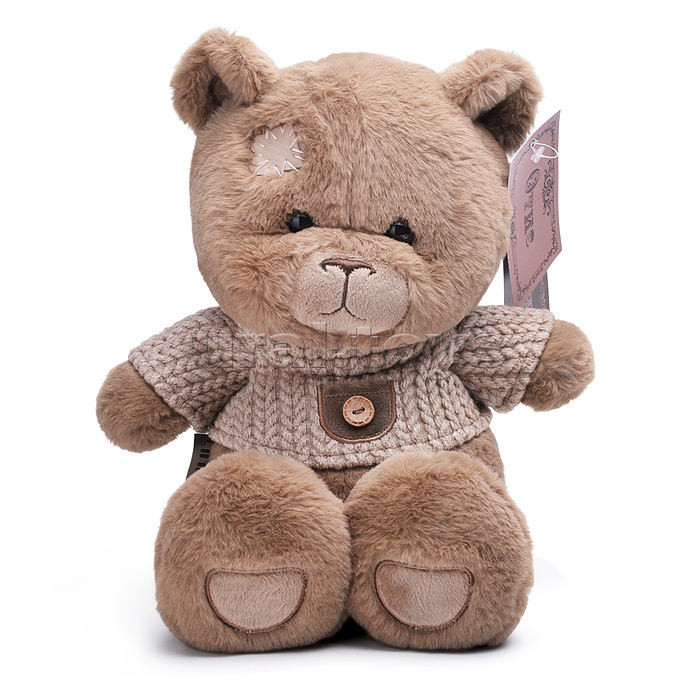 Медведь Отис в свитере, 25см, бурый