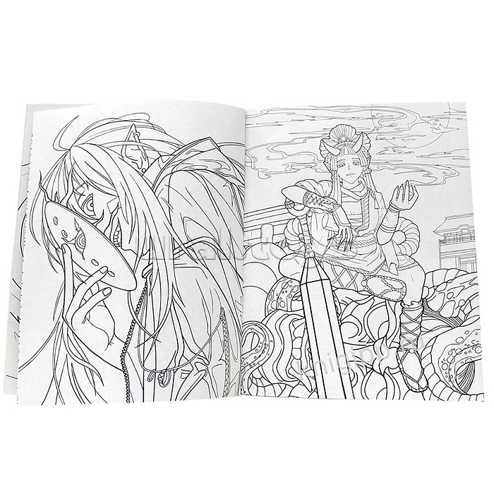 Раскраска аниме. Анимешная раскраска