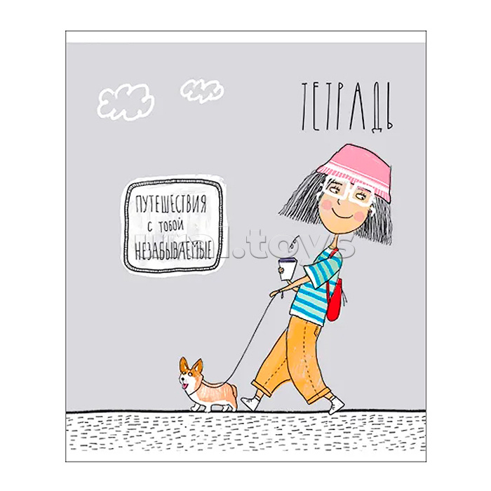 Тетрадь 24л. линия А5 "Девчилить" скрепка S Тетрадь 24л. линия А5 "Девчилить" скрепка S