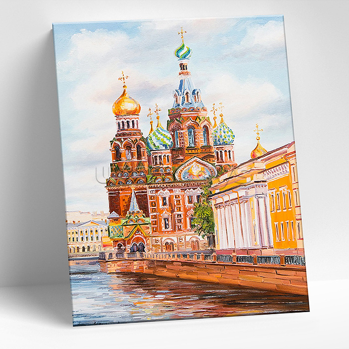 Картина по номерам 15х20 "Санкт-Петербург. Спас на крови" (21 цвет)