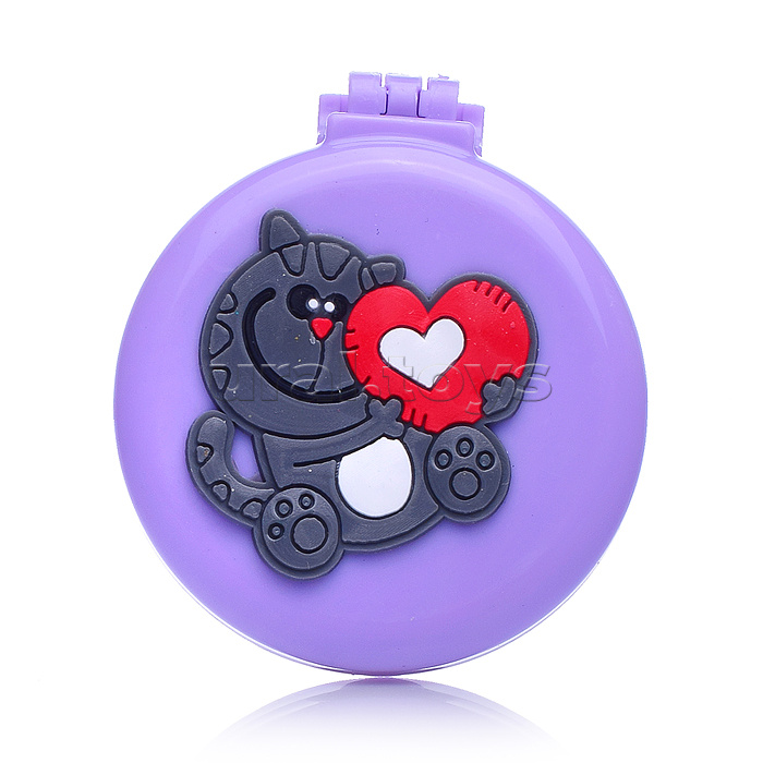 Расческа-мини массажная, в ассортименте, с зеркалом