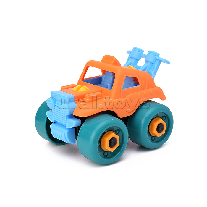 Конструктор пластмассовый "Набор машинок" в пакете