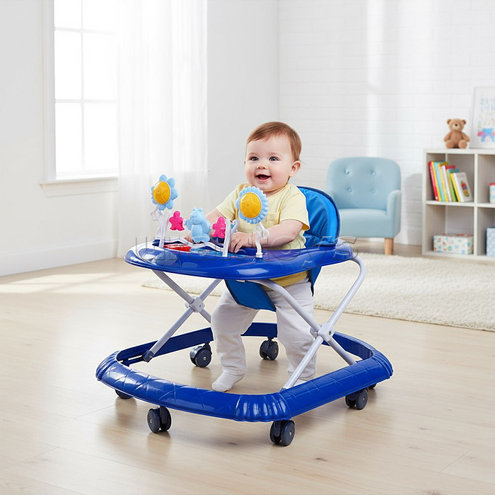 Ходунки "Веселые игрушки" (цвет синий)