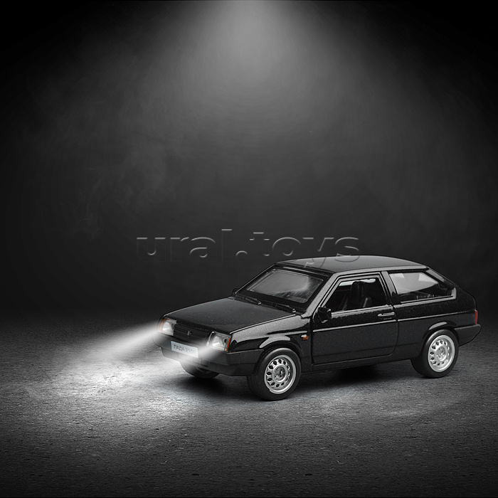 Машина металл LADA 2108 "Спутник", 12см, (свет-звук,откр. дв, баг.) инерц., в коробке