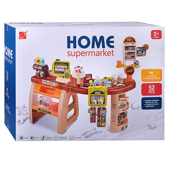 Игровой набор "Супермаркет" (свет, звук) в коробке