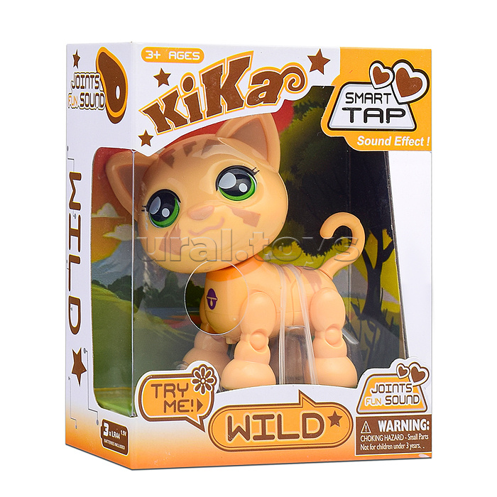 Кошка "Wild" на батарейках, в коробке