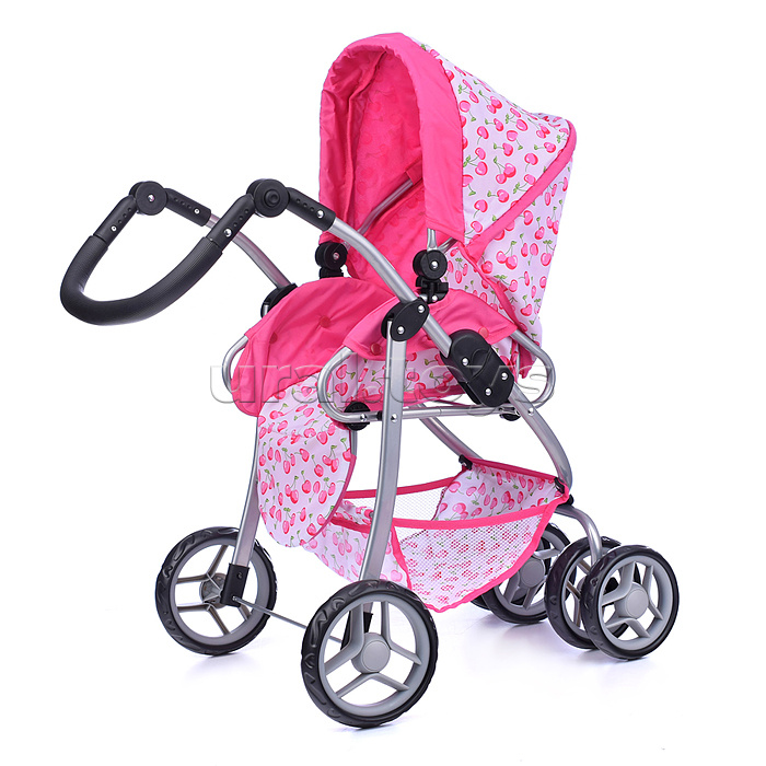 Коляска-люлька для кукол, металлическая, с корзиной, цвет морские звезды