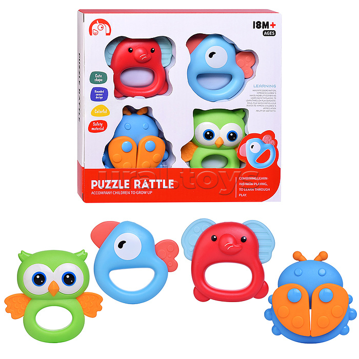 Набор погремушек "Звуки счастья" в коробке