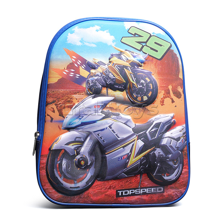 Рюкзак детский "Мото" 31.5x26x10 см, 1 отделение, ОПП-упаковка