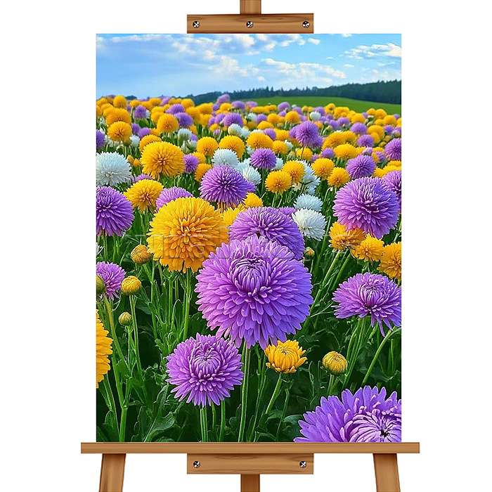 Мозаика алмазная "Полевые цветы" 30*40см