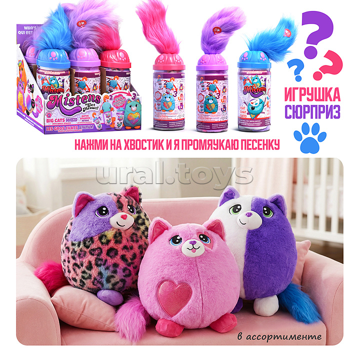 Кот "Дружок" (издает звуки) в коробке