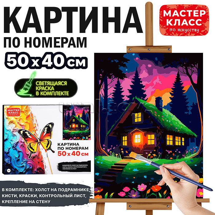 Картина по номерам "Уютный домик" 50*40 см