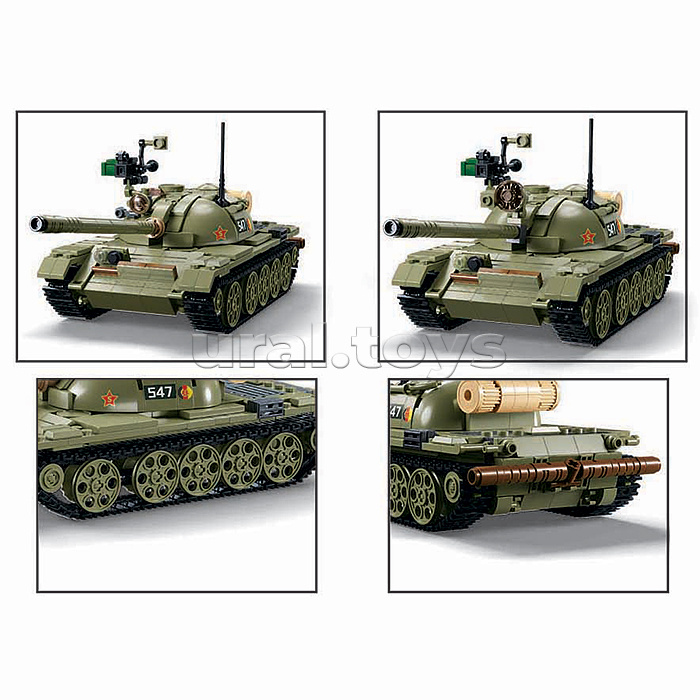 Конструктор "Танк T54C" (604 дет.) в коробке