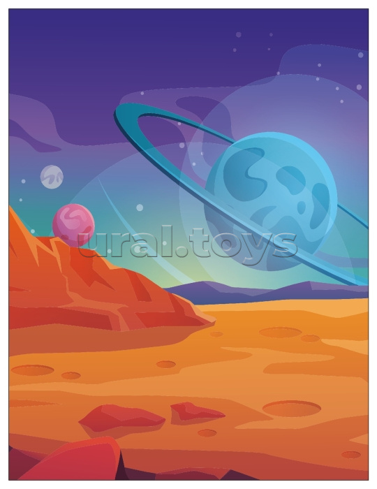 Веселые наклейки. В космосе