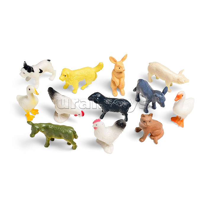 Набор животных "Домашняя ферма-1" (в ассортименте) в пакете