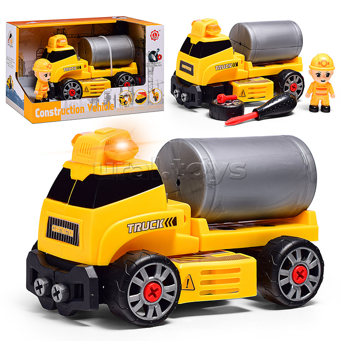 Конструктор-машина с отверткой, в коробке