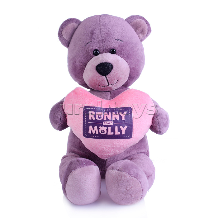 Мишка Ронни с Сердечком, 21 см, в коробке