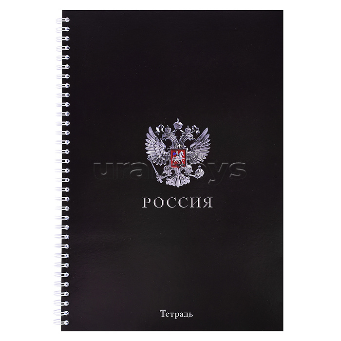 Тетрадь на гребне А4, 96л. "Россия"