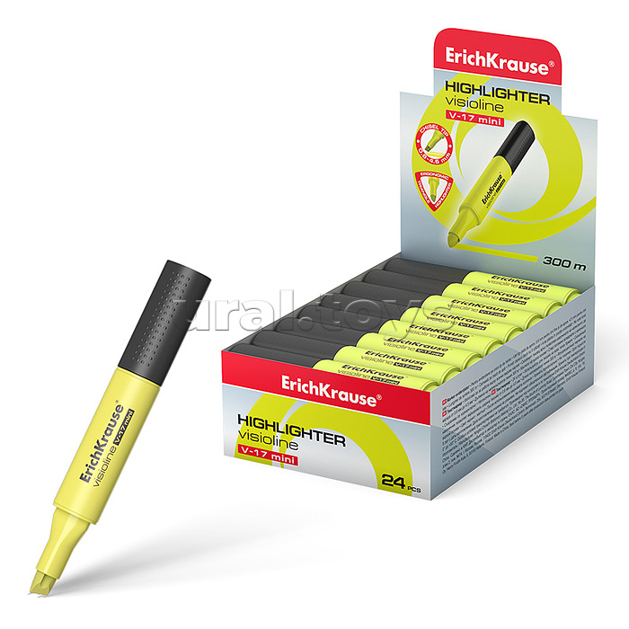 
Текстмаркер Visioline V-17 Mini Neon, цвет чернил желтый