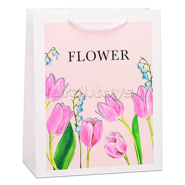 Пакет подарочный "Flower" 26х32х10 см