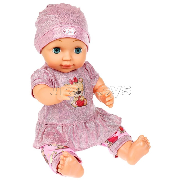 Пупс озвуч 40см, пьет, писает, закр. глазки, 4 акс, 50 звуков