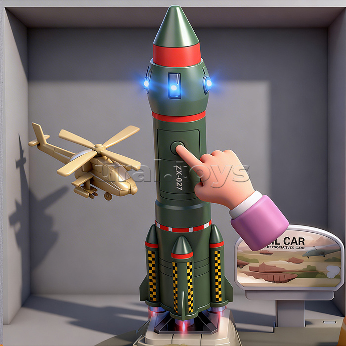 Парковка "Игровой паркинг" (свет, звук, 3 металл машины, самолет) в коробке