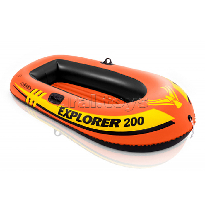 Лодка Explorer 200, 2 местная, 185 х 94 х 41 см, от 6 лет, до 95 кг, 58330NP INTEX