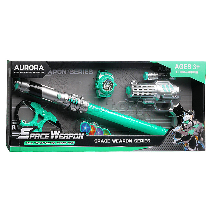 Набор оружия "Дуэль" (свет, звук) на батарейках, в коробке