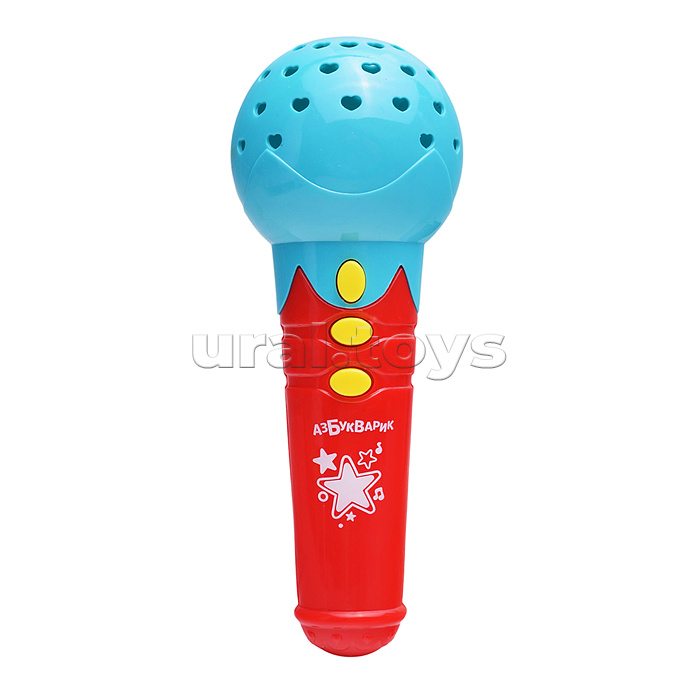 Веселые песенки (Микрофончик с огоньками) бирюзовый