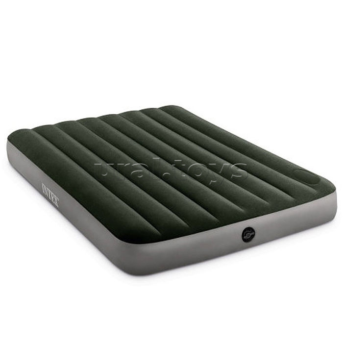 Матрас надувной Dura-Beam Full, 137 х 191 х 25 см, с встроенным ножным насосом, 64762 INTEX