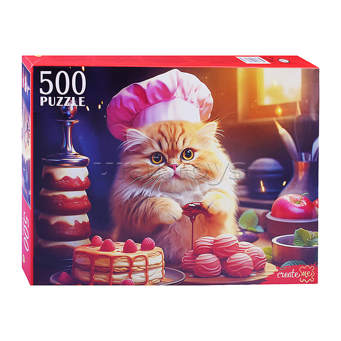 Пазлы 500 "Котик-пекарь"