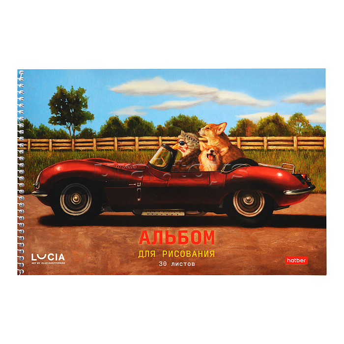 Альбом для рисования 30л "Узнай себя!" (Lucia Heffernan)