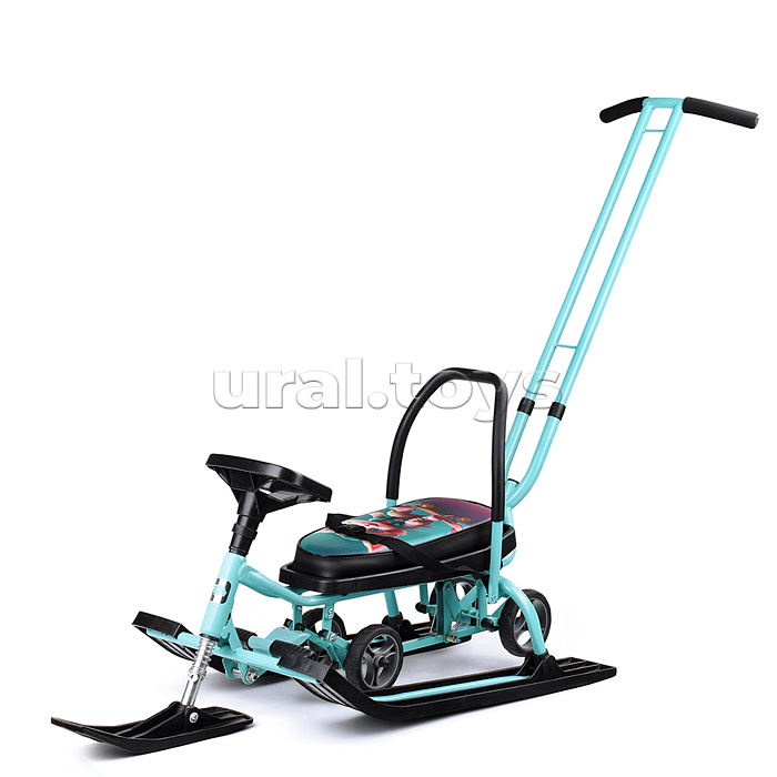 Игрушка Снегокат детский 111 "Mobile" с Т-образным толкателем и колесной базой (Котик)