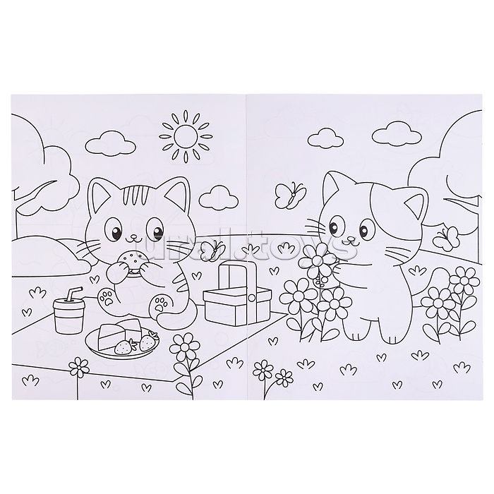 Милые раскраски. Котики