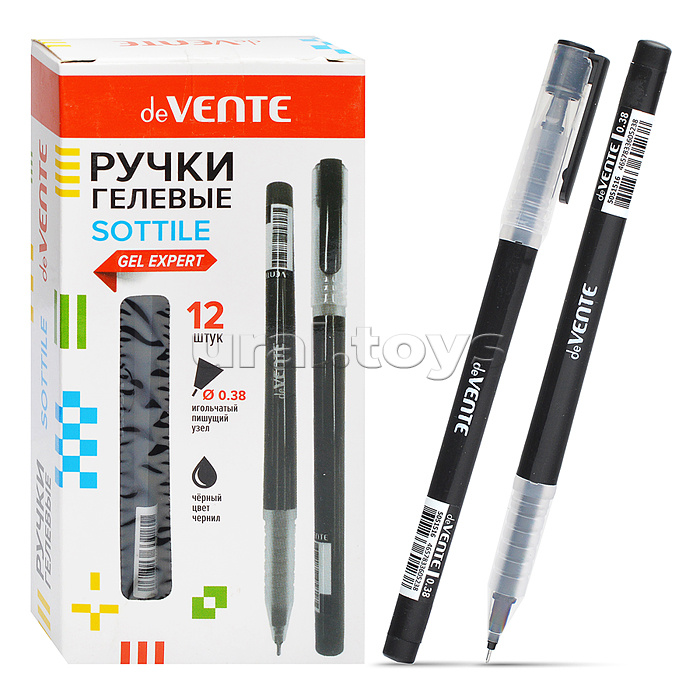 Ручка гелевая "Sottile" d=0,38 мм, черный корпус с полупрозрачной матовой грип-зоной, сменный стержень, индивидуальная маркировка, черная Ручка гелевая "Sottile" d=0,38 мм, черный корпус с полупрозрачной матовой грип-зоной, сменный стержень, индивидуальная маркировка, черная