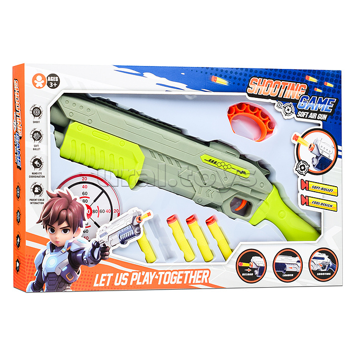 Набор Попади в цель "Стрелок" (цвет зеленый)  в коробке