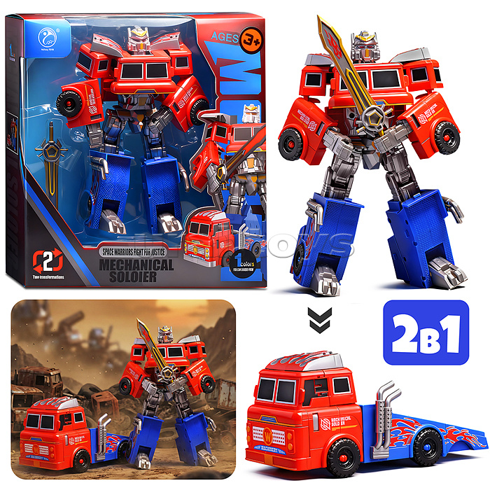 Робот трансформирующийся в грузовик, в коробке