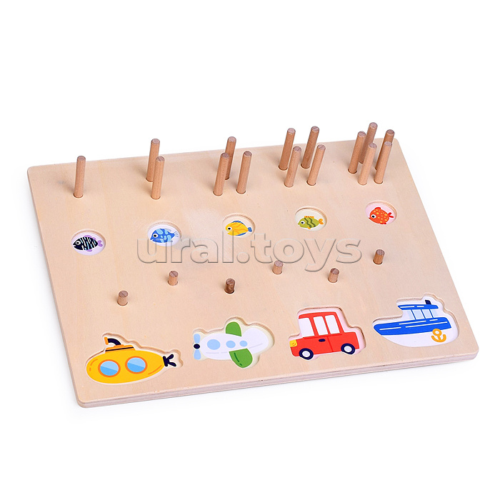 Игра развивающая "Веселая рыбалка - Машинки"