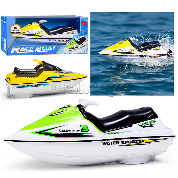 Скутер "Скорость" на батарейках, в коробке