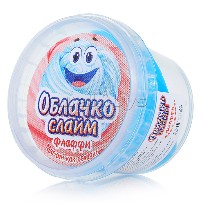 Слайм Облачко, голубой 100 мл. Слайм Облачко, голубой 100 мл.