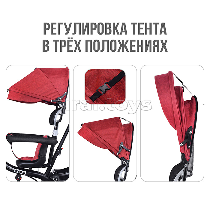 Велосипед 5088 3-х колесный, красный,
