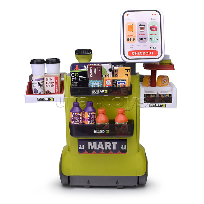 Игровой набор супермаркет "Добро пожаловать!" (48 предметов) в коробке